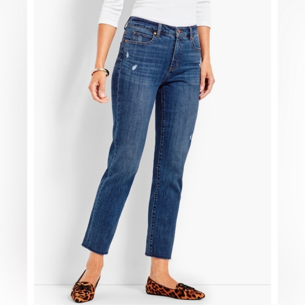 Talbots Flawless 5 Pocket Slim Straight High Waist Jeans
